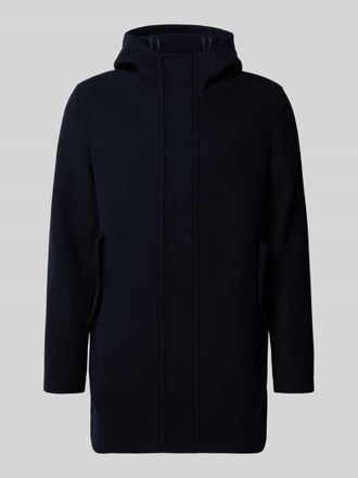 Manuel Ritz Webpelzjacke aus Woll-Mix in Marine, Gr&ouml;&szlig;e 52