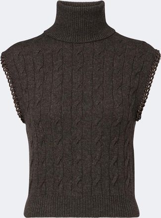 Ralph Lauren Collection Gilet in cashmere a trecce
