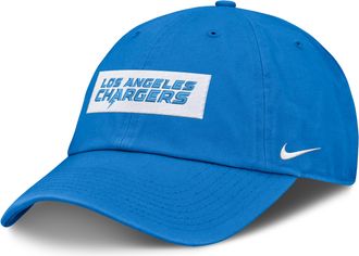 Nike Los Angeles Chargers Primetime Club Wordmark Nike Mens NFL Adjustable Hat in Blue | NF0248Y97-ZW0