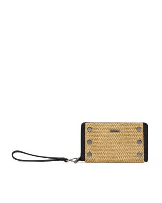 Hammitt Hammitt Bryant Wallet Noir Smooth Raffia Gunmetal