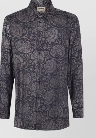 Uma Wang moulay shirt long sleeves floral pattern