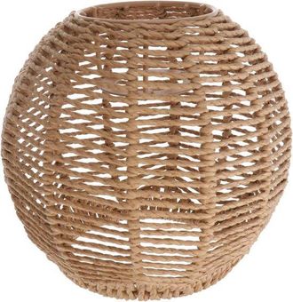 OEM Pantalla De L&aacute;mpara De Rat&aacute;n Estilo Bohemio Vintage Para Bombillas E27, L&aacute;mpara De Pie, L&aacute;mpara De Techo, Pantalla De Hierba Marina