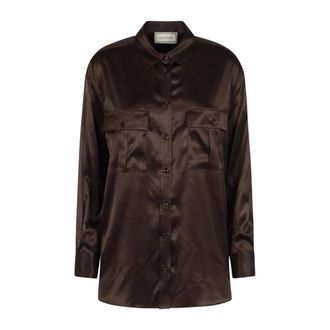 Tagliatore Shirts, female, Brown, Size: S Pattie Shirt