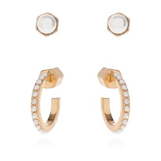 AllSaints Earrings, female, Yellow, Size: ONE SIZE Set of Two Pairs of Earrings