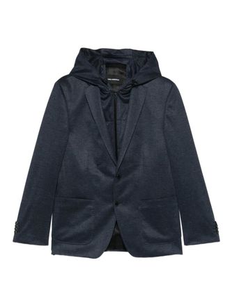 Karl Lagerfeld hooded blazer - Blue