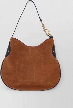 Mulberry leather panel shoulder bag strap