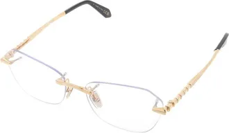 Bulgari BV50070U Rimless Metal Eyeglasses - Gold