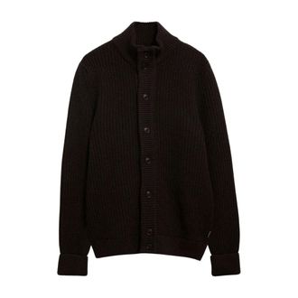 Barbour Mordale Knitted Button Through - Knitwear - Hombre - Marr&oacute;n - XL
