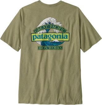 Patagonia Great Waves Responsibili-Tee T-Shirt f&uuml;r Herren | oliv