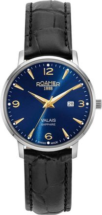 Roamer Valais - Dames - Horloges - Blauw - ONE Size - Leer - Accessoires