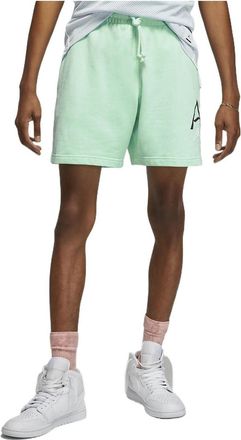 Nike Jordan Mens Air Jordan Solid Color Logo Knit Shorts Green DM1871-379