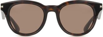 Burberry Dark Brown Round Mens Sunglasses BE4439 300273 51
