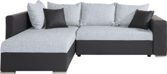 Collection Ab Ecksofa »John L-Form« Regalarmlehne,Bettfunktion,Bettkasten,Ottomane beiseitig montierbar
