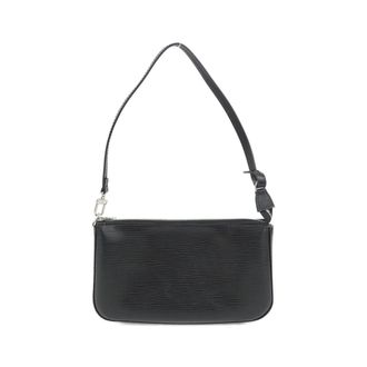 Louis Vuitton Black Leather Pochette Pouch (Pre-Owned)