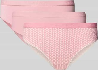Marc O'Polo Slip aus Baumwoll-Mix im 3er-Pack in Rosa, Gr&ouml;&szlig;e XL