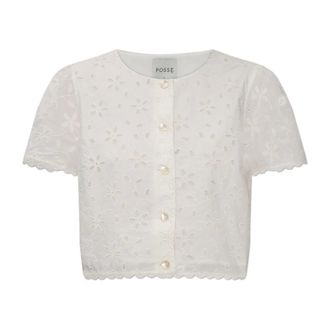 Poss&eacute; Posse, Donna, Camicette, Bianco, XS, new