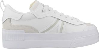 Lacoste Platform Sneakers met Contrast - Dames - Sneakers - Wit - 38 EU - Schoenen