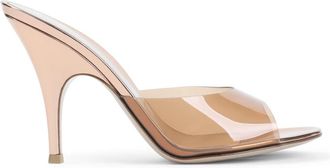 Gianvito Rossi Leren Sandalen - Dames - Muiltjes - Roze - 37 1/2 EU - Leer - Schoenen