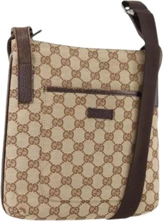 Gucci Pre-owned Vintage Schoudertas - Dames - Vintage Schoudertas - Beige - ONE Size - Vintage