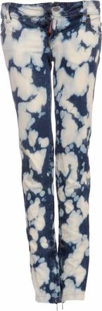 Dsquared2 DSquared2, blue biker jeans with bleach stains
