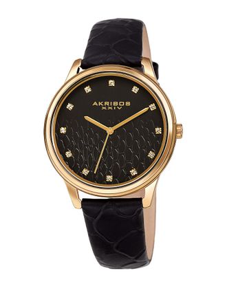 Akribos XXIV Akribos Xxiv Womens Leather Watch