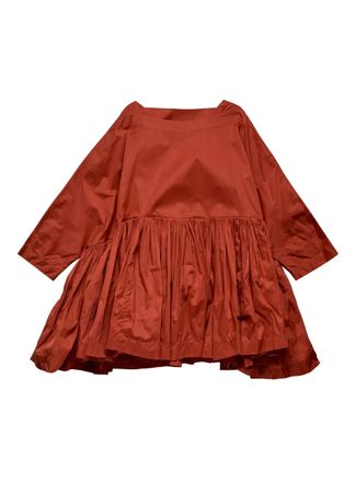 Egg Flora square-neck top - Red