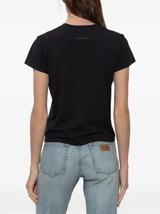 Maison Margiela Logo-Label T-Shirt - Black