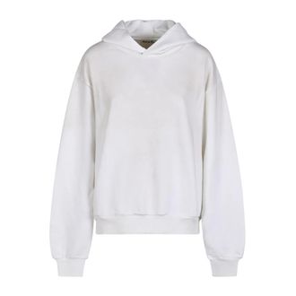 Acne Studios Fleece logo hoodie - Dames - Hoodies - Wit - 2Xs/Xs - Katoen - Hoodies & sweatvesten