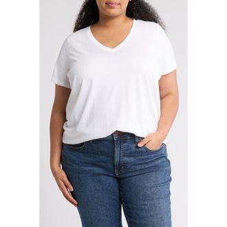 Madewell Soft Fade Cotton T-Shirt in White at Nordstrom Rack, Size 3X