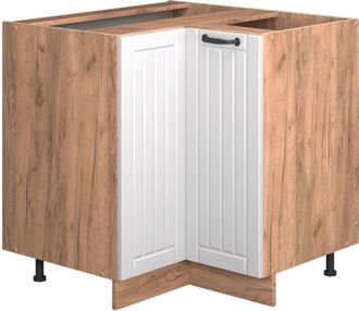 Vicco Armario De Esquina Fame-line, Blanco Casa De Campo, 80.5 Cm Sin Encimera, Vicco