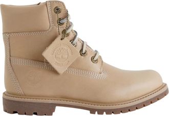 Timberland Premium 6 Enkellaarsjes - Dames - Veterlaarzen - Bruin - 37 EU - Leer - Schoenen