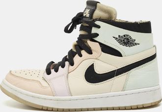 Air Jordan s Multicolor Leather Jordan 1 High Zoom Air Cmft Easter Sneakers