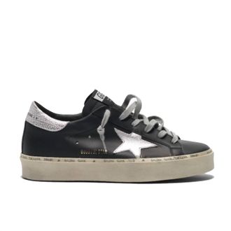 Golden Goose Womens Hi Star Platform Sneaker In Black