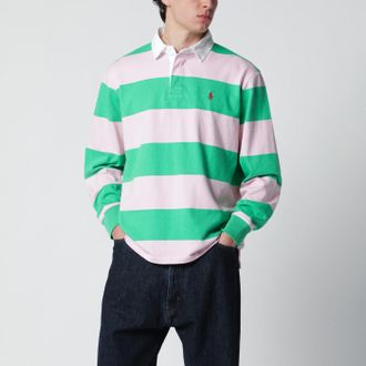 Polo Ralph Lauren Polo a righe rosa/verde smeraldo