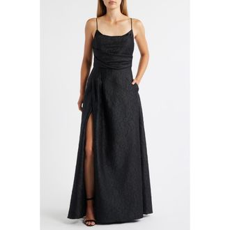 Black Halo Cayetana Lace A-Line Gown at Nordstrom, Size 14