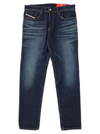 Diesel Classic Straight-Leg Jeans With Medium-Dark Wash And Five-Pocket Design