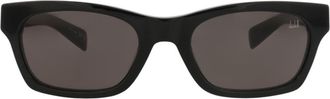 Dunhill 53mm Rectangular Sunglasses in Black Black Grey at Nordstrom Rack