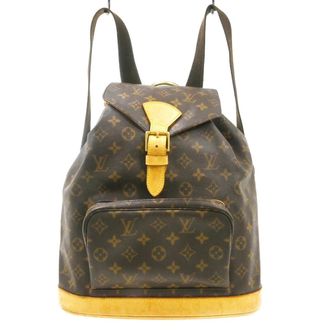 Louis Vuitton Vintage Montsouris Monogram Canvas Brown Canvas Backpack Bag (Pre-Owned)