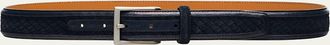 Bergdorf Goodman Mens Tela Woven Suede and Leather Belt