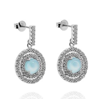Orphelia Rivera WoMens 925 Sterling Silver Drop Earrings - ZO-7481/BC - One Size