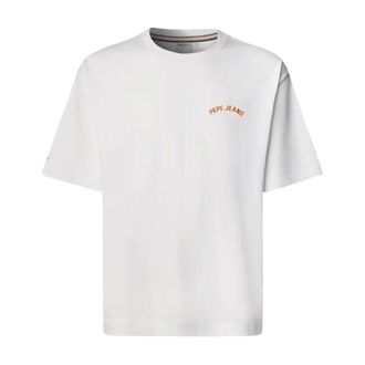 Pepe Jeans London T-Shirts, male, White, Size: XL Gideon T-Shirt
