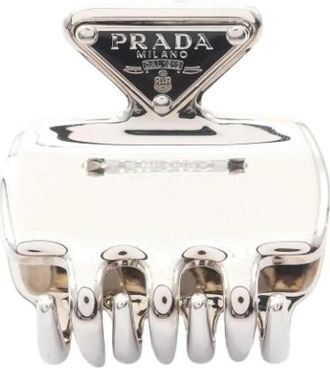 Prada Pre-owned Vintage Haarclip - Dames - Vintage Accessoires - Grijs - ONE Size - Vintage
