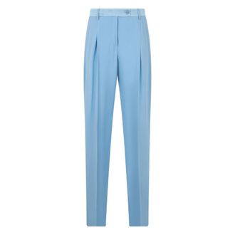 Alberta Ferretti Tailored Trousers - female - Alberta Ferretti - Straight Trousers - Blue - L - Trousers