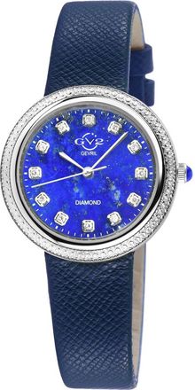 Gevril Group Arezzo Quartz Diamond Blue Dial Ladies Watch 13300.1