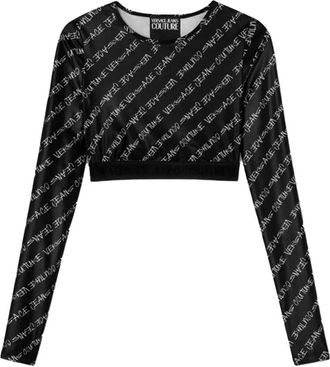 Versace Jeans Couture Top - Dames - Longsleeves - Zwart - M - Tops