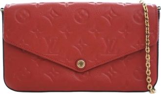 Louis Vuitton 2018 Monogram Empreinte Pochette Felicie crossbody bag - Rood