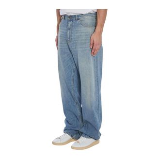 Valentino Loose Fit Denim Jeans - Heren - Jeans - Blauw - Maat: W33 Denim