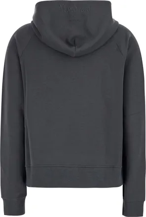 Max Mara Womens Sweatshirt Marea Grey Cotton Sweatshirts Sweater