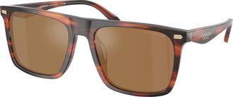 Coach HC8440U CBY95 5906/O Mens Sunglasses Brown Size 57