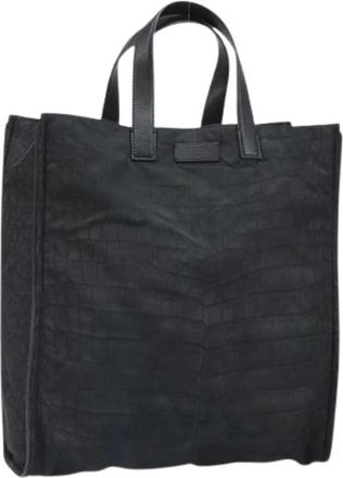 Fendi Pre-owned Tote Bags, female, Black, Size: ONE SIZE Pre-owned Nylon Tote Bag